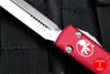 Microtech Ultratech Red Double Edge OTF Knife Satin Blade 122-4 RD