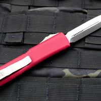 Microtech Ultratech Red Double Edge OTF Knife Satin Blade 122-4 RD