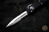 Microtech Ultratech Black Double Edge OTF Knife Satin Part Serrated Blade 122-5
