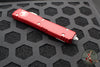 Microtech Ultratech OTF Knife- Double Edge- Red Handle- Satin Part Serrated Blade 122-5 RD