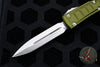 Microtech Ultratech II- Stepped Chassis- OTF Knife- Double Edge- OD Green With Stonewash Plain Edge Blade 122II-10 ODS