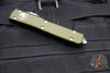 Microtech Ultratech OTF Knife- Tanto Edge- OD Green Handle- Apocalyptic Blade 123-10 APOD