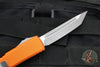Microtech Ultratech OTF Knife- Tanto Edge- Orange Handle- Apocalyptic Blade 123-10 APOR