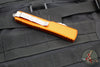 Microtech Ultratech OTF Knife- Tanto Edge- Orange Handle- Apocalyptic Blade 123-10 APOR
