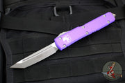 Microtech Ultratech OTF Knife- Tanto Edge- Purple Handle- Apocalyptic Blade 123-10 APPU
