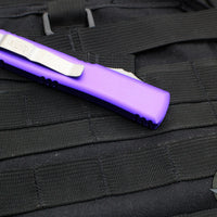 Microtech Ultratech OTF Knife- Tanto Edge- Purple Handle- Apocalyptic Blade 123-10 APPU