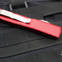 Microtech Ultratech OTF Knife- Tanto Edge- Red Handle- Apocalyptic Blade 123-10 APRD