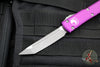 Microtech Ultratech OTF Knife- Tanto Edge- Violet Handle- Apocalyptic Blade 123-10 APVI