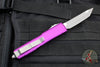 Microtech Ultratech OTF Knife- Tanto Edge- Violet Handle- Apocalyptic Blade 123-10 APVI