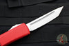 Microtech Ultratech OTF Knife- Tanto Edge- Red Handle- Stonewash Full Serrated Blade 123-10 RD