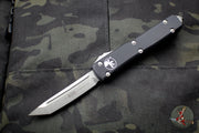 Microtech Ultratech Black Tanto Edge OTF Knife Stonewash Blade 123-10