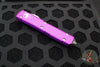 Microtech Ultratech OTF Knife- Tanto Edge- Violet Handle- Stonewash Blade 123-10 VI