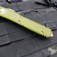 Microtech Ultratech OTF Knife- Tanto Edge- OD Green Handle- Bronzed Apocalyptic Blade 123-13 APOD