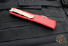 Microtech Ultratech OTF Knife- Tanto Edge- Red Handle- Bronzed Apocalyptic Blade 123-13 APRD