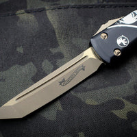 Microtech Ultratech OTF Knife- Tanto Edge- DEATH CARD Handle- Bronzed Apocalyptic Blade 123-13 DCS
