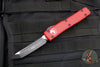 Microtech Ultratech Red Tanto Edge TE OTF Knife Black Blade 123-1 RD