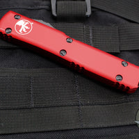 Microtech Ultratech Red Tanto Edge TE OTF Knife Black Blade 123-1 RD