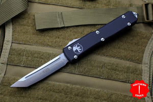 Microtech Ultratech Black Tanto Edge OTF Knife Satin Blade 123-4