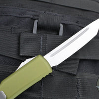Microtech Ultratech OTF Knife- OD Green Handle- Satin Blade 123-4 OD