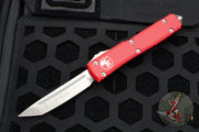 Microtech Ultratech OTF Knife- Tanto Edge- Red Handle With Satin Blade 123-4 RD