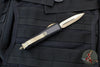 Microtech OTF Knife- Daytona- Double Edge- Black With Carbon Fiber Inlay- Bronzed Blade 126-13 CFIS