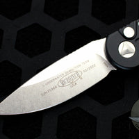 Microtech LUDT OTS Knife- Black Handle- Stonewash Blade 135-10