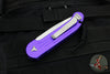 Microtech LUDT OTS Knife- Purple Handle- Stonewash Part Serrated Blade 135-11 PU