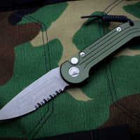 Microtech LUDT OD Green Knife Apocalyptic Finished Part Serrated Blade 135-11 APOD