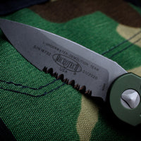Microtech LUDT OD Green Knife Apocalyptic Finished Part Serrated Blade 135-11 APOD