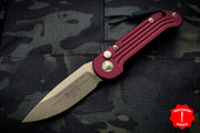 Microtech LUDT Merlot Red Out The Side (OTS) Auto Bronze Blade 135-13 MR