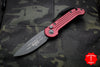 Microtech LUDT OTS Merlot Handle Black Single Edge Blade 135-1 MR