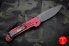 Microtech LUDT OTS Merlot Handle Black Single Edge Blade 135-1 MR