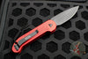 Microtech LUDT OTS Knife- Red Handle- Black Plain Edge Blade 135-1 RD