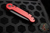 Microtech LUDT OTS Knife- Red Handle- Black Plain Edge Blade 135-1 RD