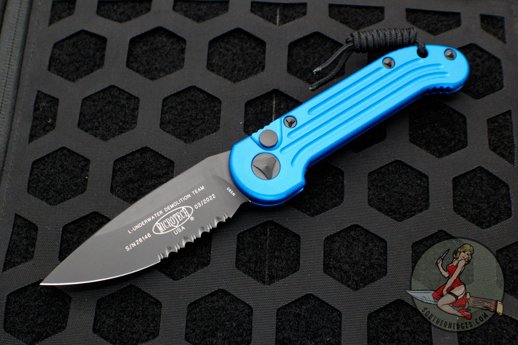 Microtech LUDT Blue Out The Side Knife Part Serrated Blade 135-2 BL