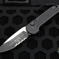 Microtech LUDT- Tactical- Black Handle- Black Part Serrated Blade 135-2 T
