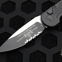 Microtech LUDT- Tactical- Black Handle- Black Part Serrated Blade 135-2 T