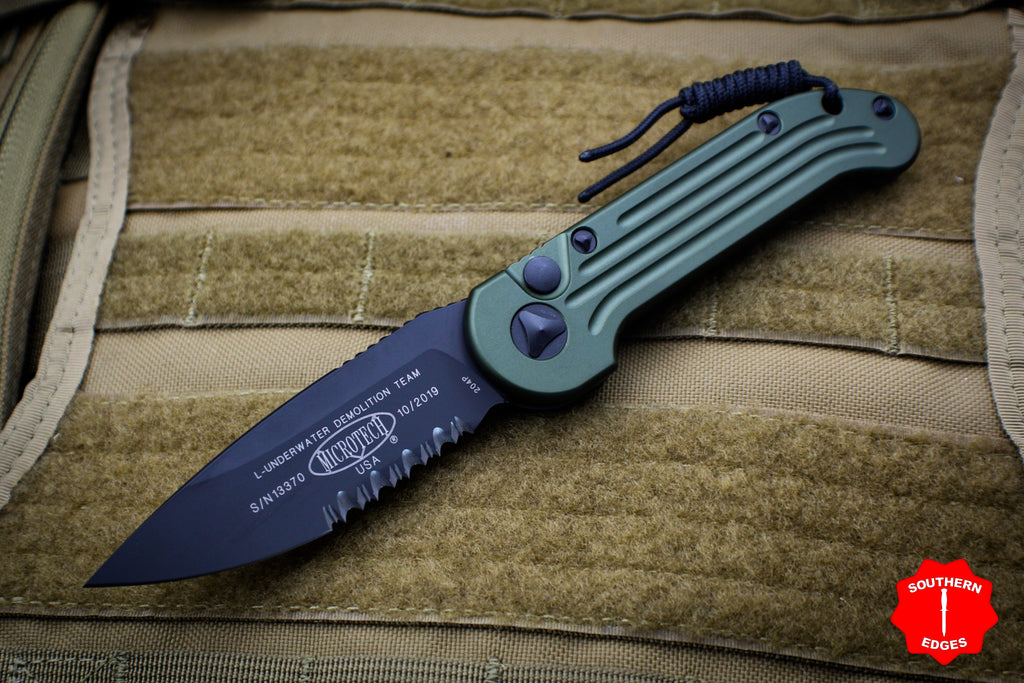 Microtech LUDT OD Green Knife Part Serrated Blade 135-2 OD