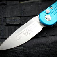 Microtech LUDT OTS Auto Turquoise Handle with Satin Blade 135-4 TQ