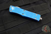 Microtech Troodon OTF Knife- Double Edge- Distressed Blue Handle- Apocalyptic Blade 138-10 DBL