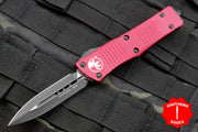 Microtech Troodon RED Double Edge OTF knife with Black Blade 138-1 RD