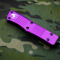 Microtech Troodon Violet Double Edge OTF knife with Black Blade 138-1 VI