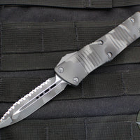 Microtech Troodon OTF Knife- Double Edge- Urban Camo Handle- Urban Camo Full Serrated Blade 138-3 UCS