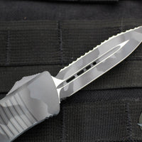Microtech Troodon OTF Knife- Double Edge- Urban Camo Handle- Urban Camo Full Serrated Blade 138-3 UCS