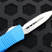 Microtech Troodon OTF knife- Double Edge- Blue With with Satin Blade 138-4 BL