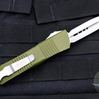 Microtech Troodon OD Green Double Edge OTF knife with Satin Blade 138-4 OD