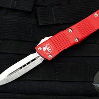 Microtech Troodon Red Double Edge OTF knife with Satin Blade 138-4 RD