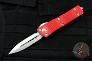 Microtech Troodon Red Double Edge OTF knife with Satin Blade 138-4 RD