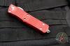 Microtech Troodon Red Double Edge OTF knife with Satin Blade 138-4 RD