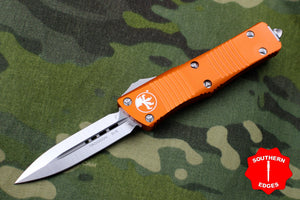 Microtech Troodon Orange Double Edge OTF knife with Satin Blade 138-4 OR